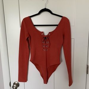 Forever 21 long sleeve bodysuit